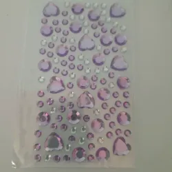 Stickers medias perlas moradas varios tamaños 