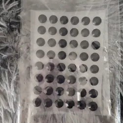 Stickers medias perlas negras grandes