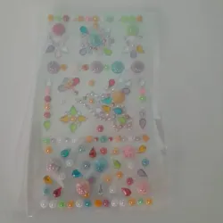 Stickers medias perlas varias formas varios colores 1