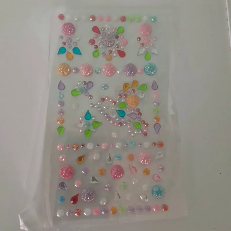 Stickers medias perlas varias formas varios colores 2