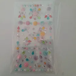 Stickers medias perlas varias formas varios colores 3