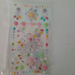 Stickers medias perlas varias formas varios colores 4