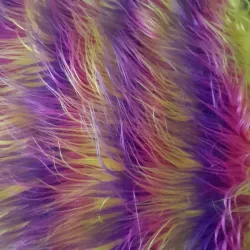 Tela peluche largo multicolor