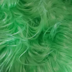 Tela peluche largo verde