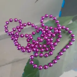 Tira perlas rosadas