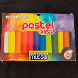 Tizas colores pastel  12 unidades 