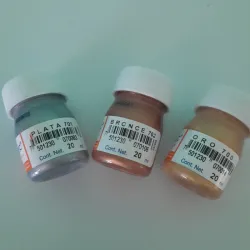 Pinturas acrílicas  metálica individuales