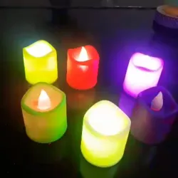Velas led de varios  colores 