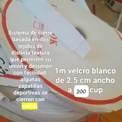 Velcro blanco