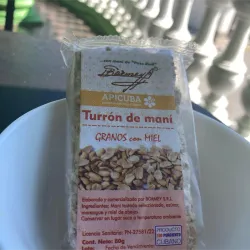 Turrón de maní granos con miel 80g