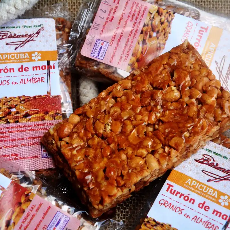 Turrón de maní granos en almíbar 80 g