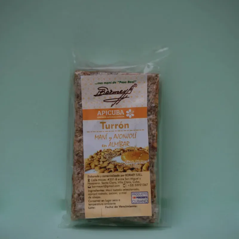 Turrón de Maní y Ajonjolí en Almíbar 