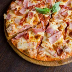 🍕🍖 Pizza de jamón