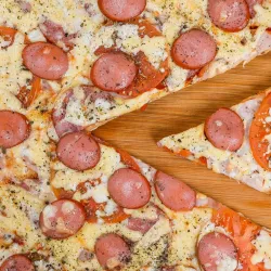 🍕🌭 Pizza de salchicha