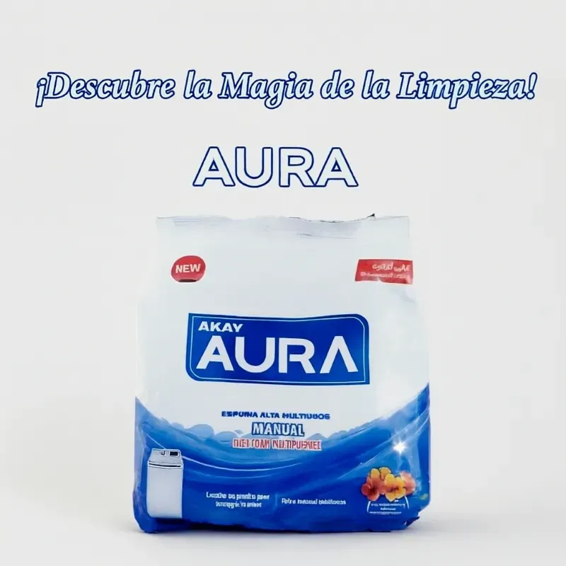 Detergente en polvo 500g Aura