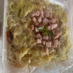 Espaguetis de jamón 
