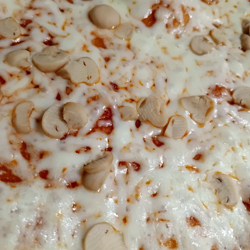 Pizza de champiñones 