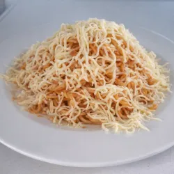 Espaguetis napolitano gouda