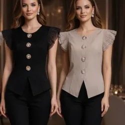 Blusa con Botones Grandes