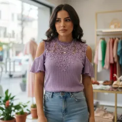 Blusa de Flores Bordadas