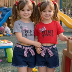 Blusa,short y cinta