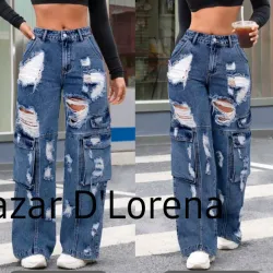 Cargo de Mezclilla azul 
