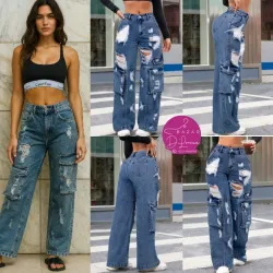 Cargo de Mezclilla azul 