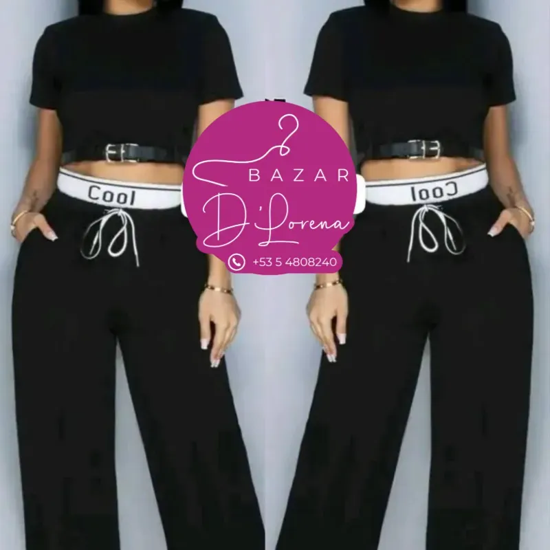 Conjunto de blusa y pantalón 