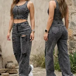 Conjunto de Blusa y Pantalón