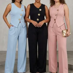 Conjunto de blusa y pantalón