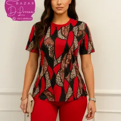 Conjunto de blusa y pegado 