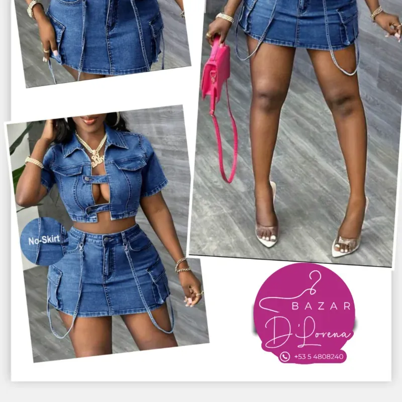 Conjunto de blusa y saya 