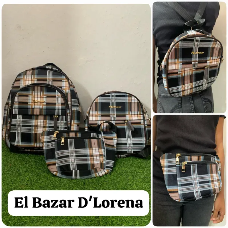 CONJUNTO DE MOCHILAS Y CARTERAS 