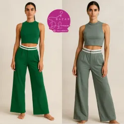 Conjunto de pantalón con blusa