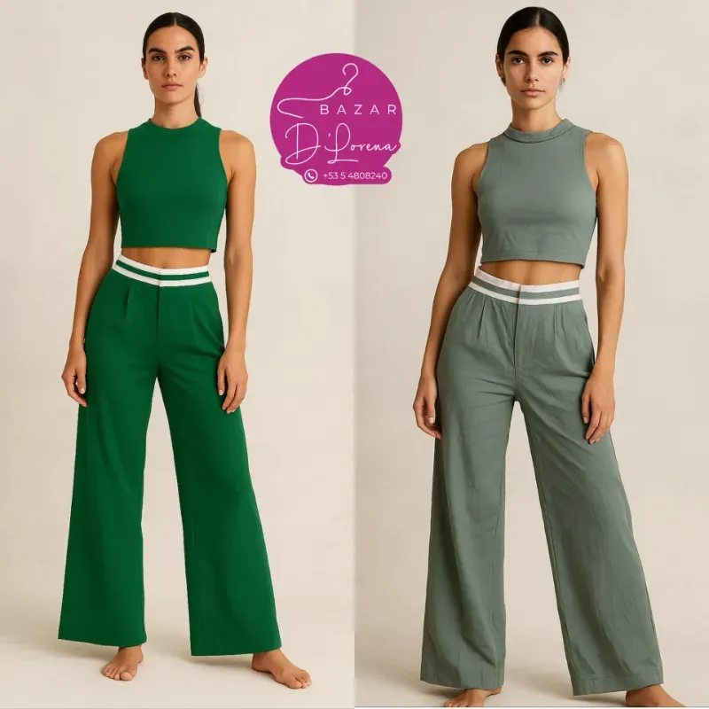 Conjunto de pantalón con blusa