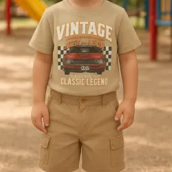 Conjunto de pulover y Bermuda 