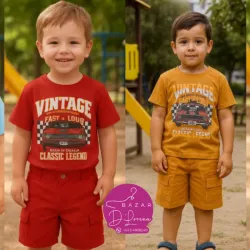 Conjunto de pulover y Bermuda 