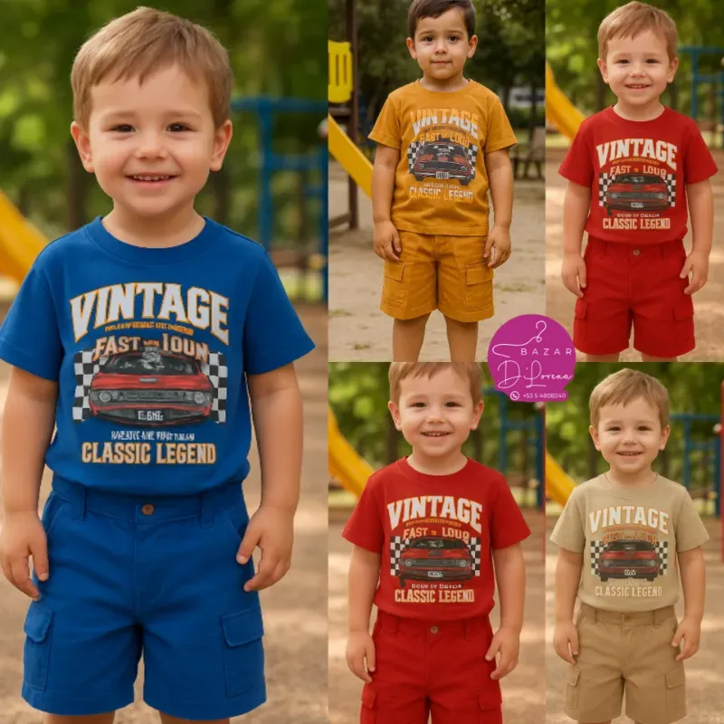 Conjunto de pulover y Bermuda 