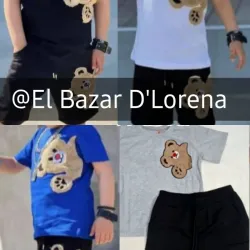 CONJUNTO de pulover y short negro 