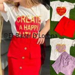 Conjuntos de blusa y saya