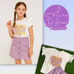 Conjuntos de blusa y saya