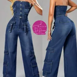 Enterizo de Mezclilla Oscura 