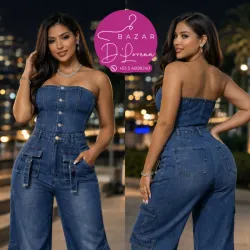 Enterizo de Mezclilla Oscura 