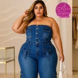 Enterizo de Mezclilla Oscura 