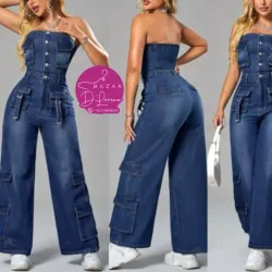 Enterizo de Mezclilla Oscura 