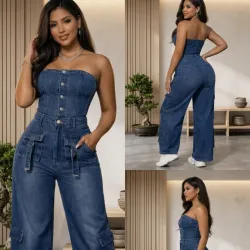 Enterizo de Mezclilla Oscura 