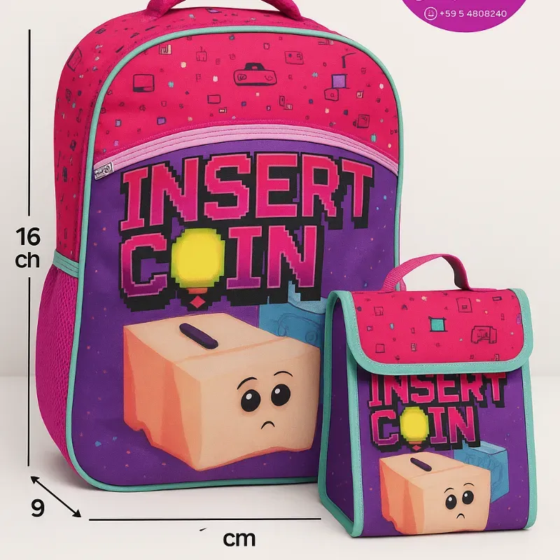 Mochila Con Lonchera 