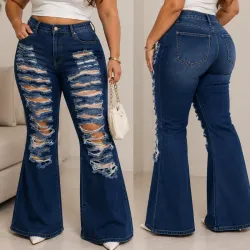 Pantalón Campana Rasgados