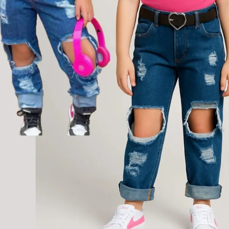 Pantalón de Niña con Cinto 