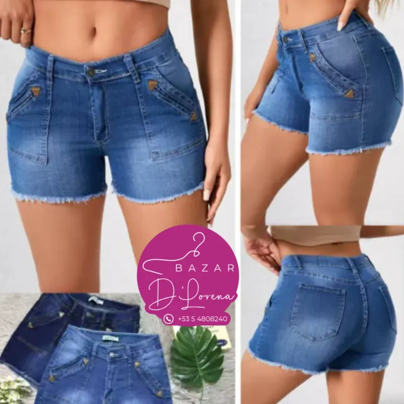 Short De mezclilla 
